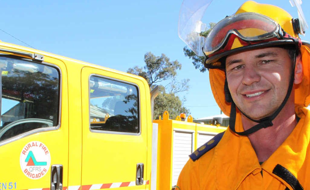 The Glen Rural Fire Brigade first officer Mark Saunders. The Glen Rural Fire Brigade first officer Mark Saunders.